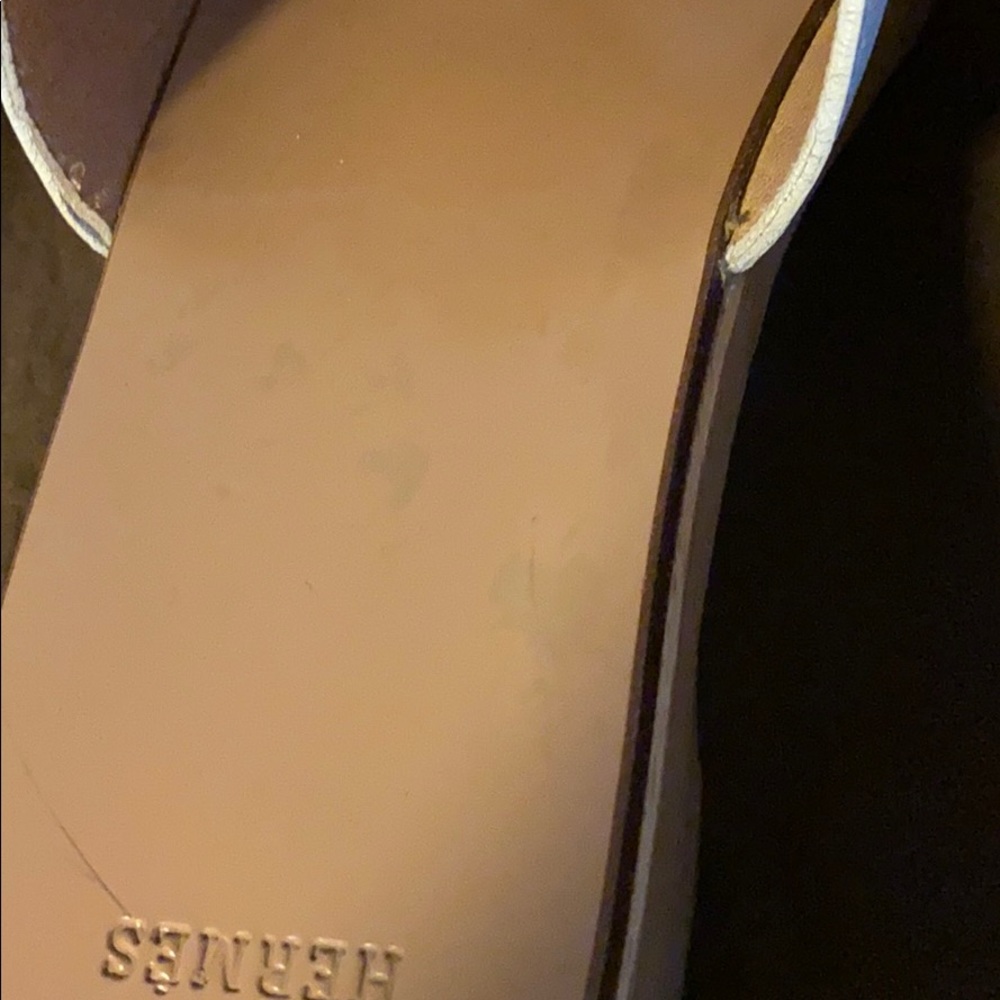 Hermès Oran H logo white sandals size 5 - Picture 8 of 8